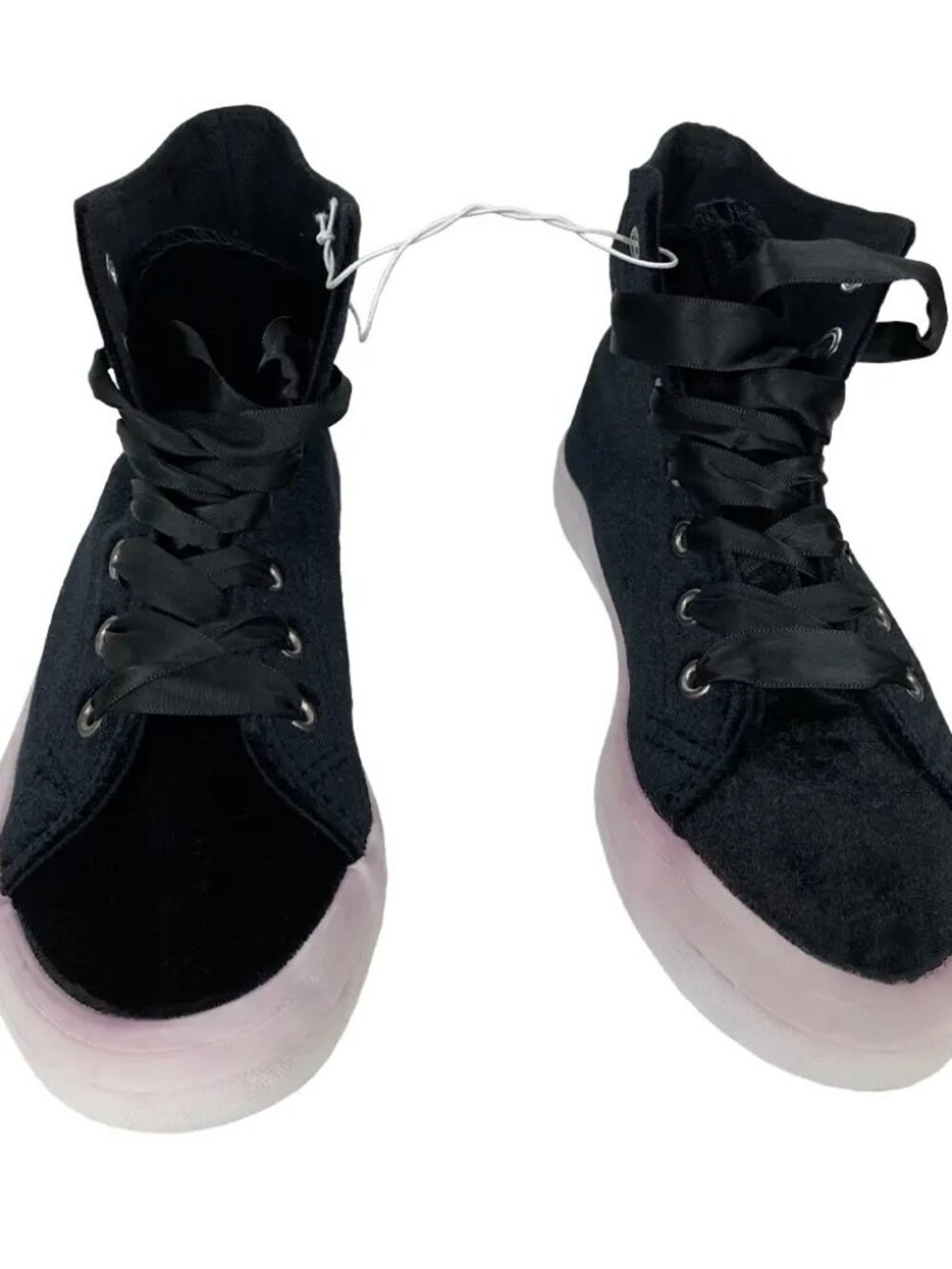 Joe Boxer Ry Black Velvet High Top Sneakers